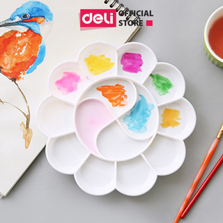 Khay pha màu 10/14 ngăn Deli - 1 chiếc - 9402