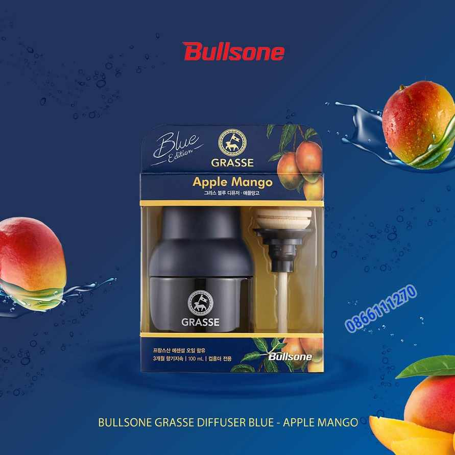 Grasse Blue Bullsone nước hoa xe ôtô cao cấp 100% dầu thơm Pháp sản xuất Hàn Quốc