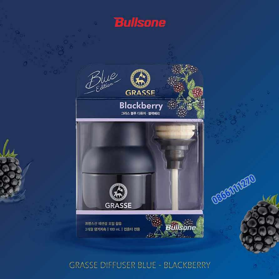 Grasse Blue Bullsone nước hoa xe ôtô cao cấp 100% dầu thơm Pháp sản xuất Hàn Quốc