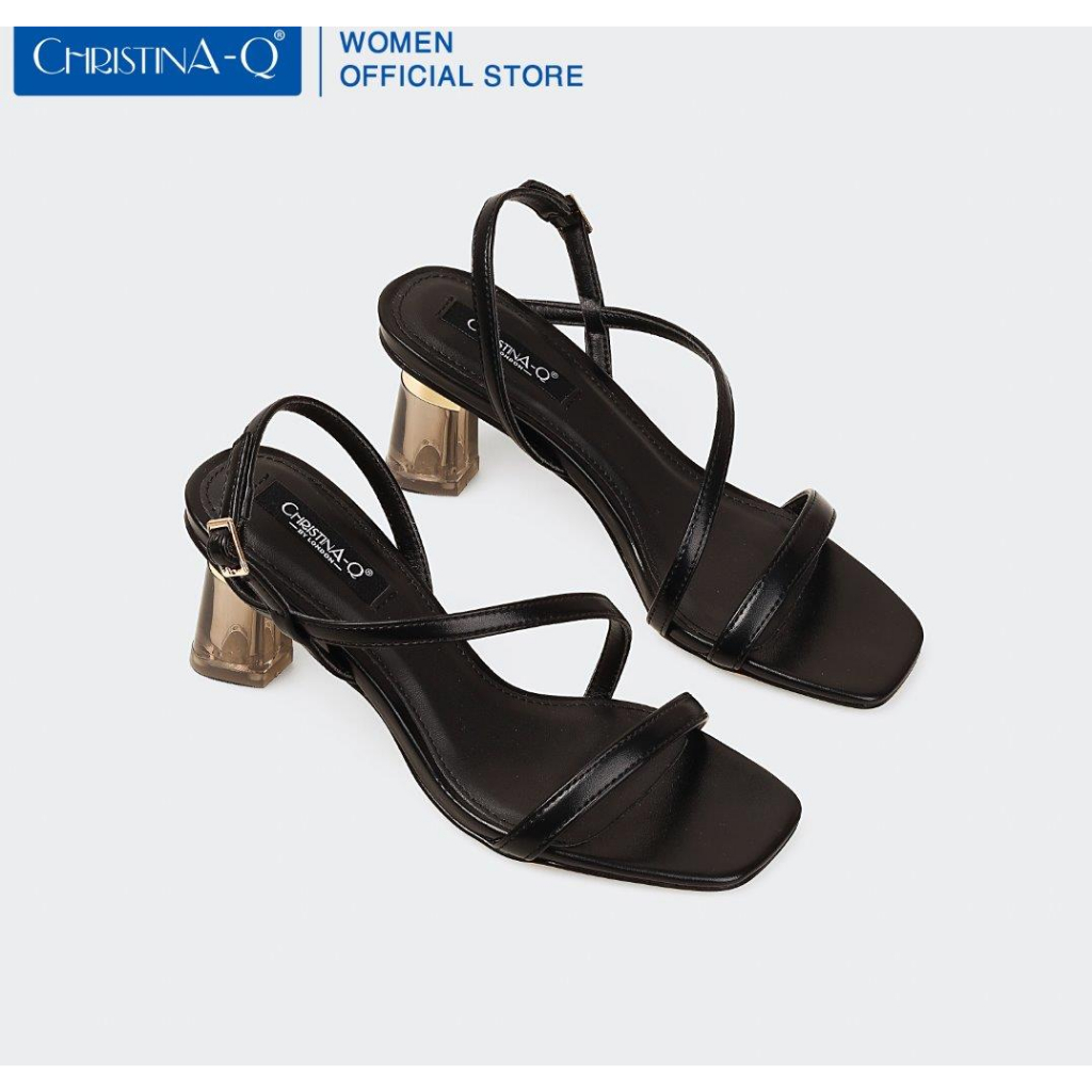 Giày Sandals Nữ Gót Crystal ChristinA-Q XDN324