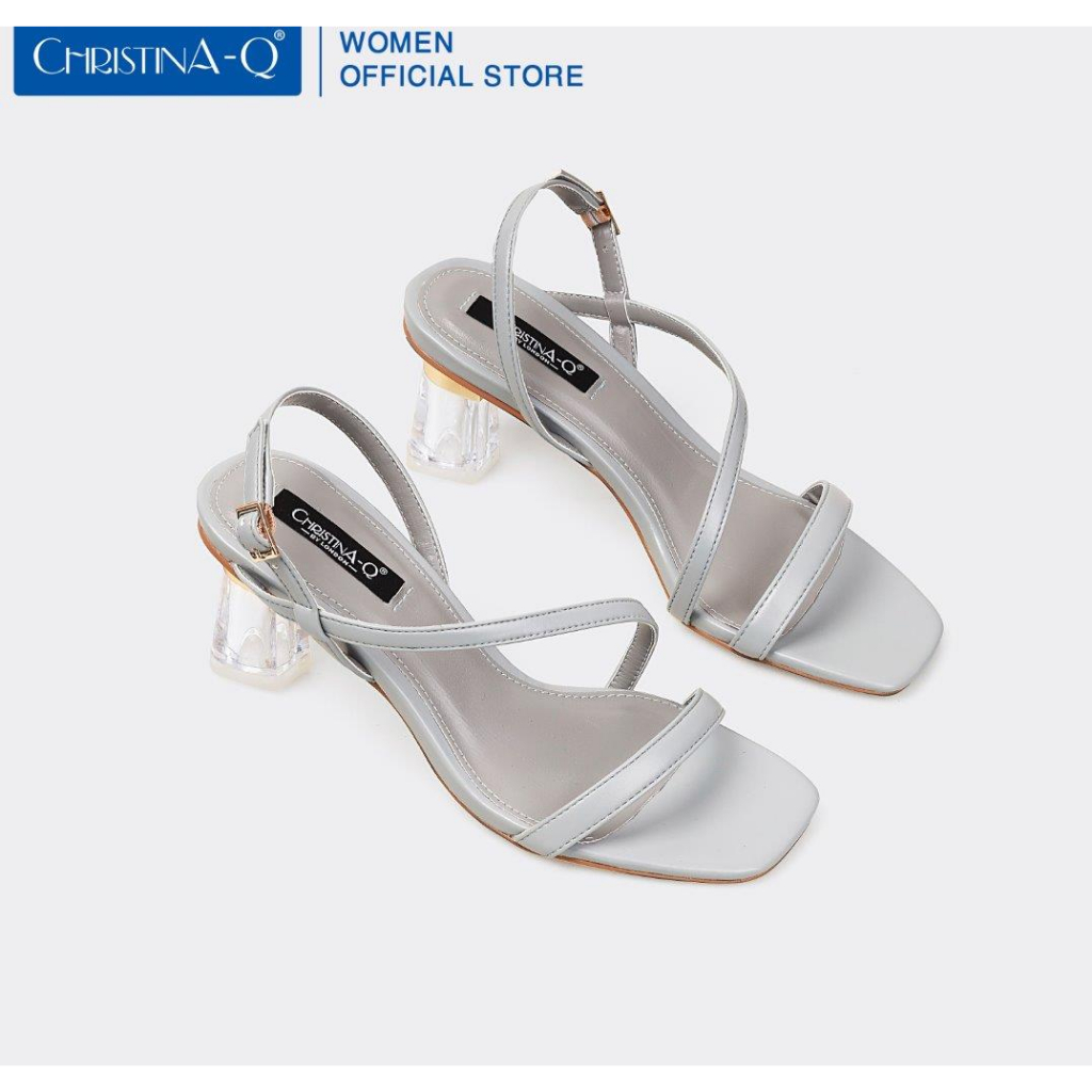 Giày Sandals Nữ Gót Crystal ChristinA-Q XDN324