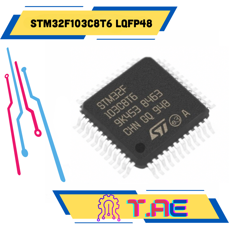 Vi xử lý ARM STM32F103C8T6 LQFP48 32bit Chính Hãng ST | BigBuy360 - bigbuy360.vn