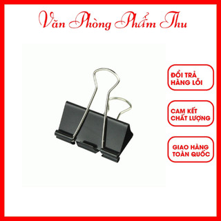 Combo 10 hộp kẹp bướm đen 15mm 19mm 25mm – văn phòng phẩm thu