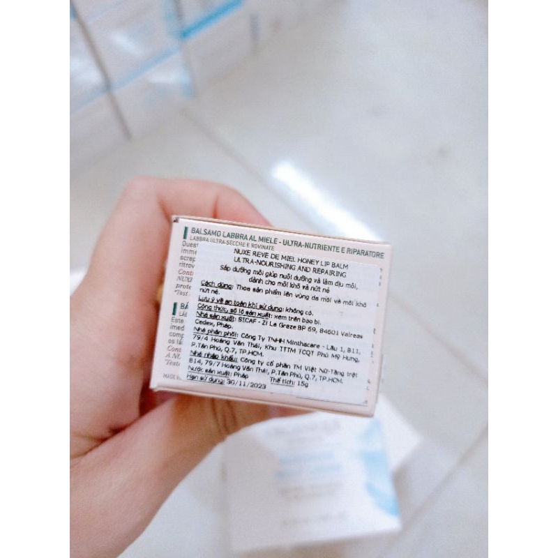 XỊN XỊN  SÁP DƯỠNG MÔI NU-XE 15G DẠNG HŨ