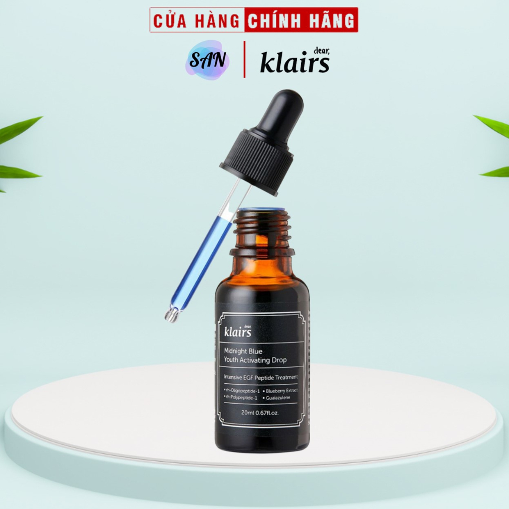 Tinh Chất Dưỡng Chống Lão Hóa, Phục Hồi Và Làm Dịu Da Dear, Klairs Midnight Blue Youth Activating Drop 20ml