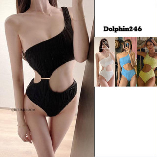 Bikini đi biển 1 mảnh đồ bơi cho nữ liền thân lệch vai khoét eo sexy cá tính Hàng Quảng Châu chất đẹp 23080 F-16