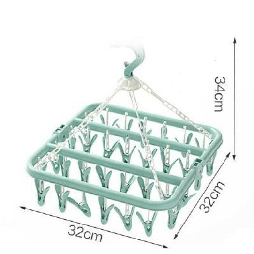 Móc chùm treo quần áo trẻ em 32 kẹp cao cấp