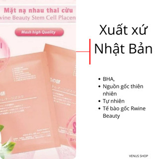 Mặt nạ nhau thai cừu nhật bản hộp 50 miếng venus hàng nhập khẩu