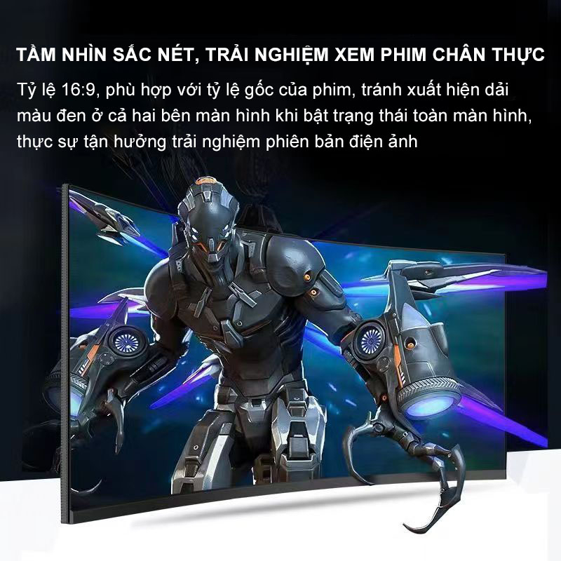 Màn hình máy tính 24 inch 22 game mặt cong game thể thao điện tử màn hình mỏng 75Hz-bảo hành 12 tháng