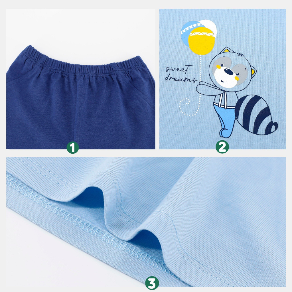 Bộ Sát Nách /Ba Lỗ Cho Bé Trai Vải Đẹp Từ 9-36 Tháng