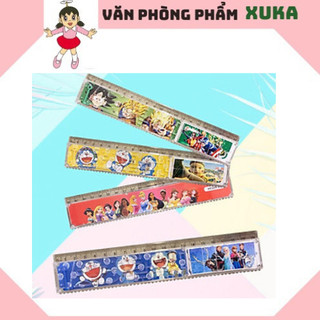 Thước kẻ xếp hình Doraemon 15cm nhiều màu sắc