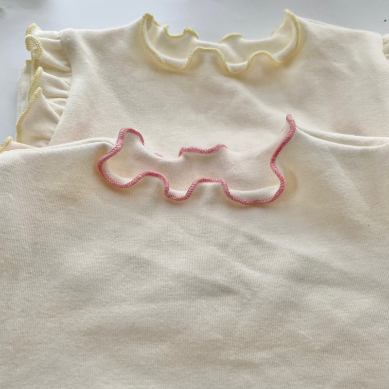 Bộ thu đông dài tay hoa nhí chất liệu cotton hàng Hàn cho bé