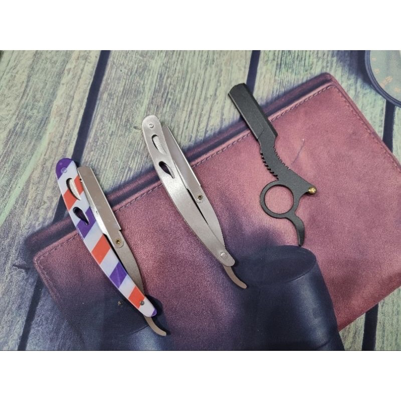 Cán dao cạo bằng thép inox titan cho SALON