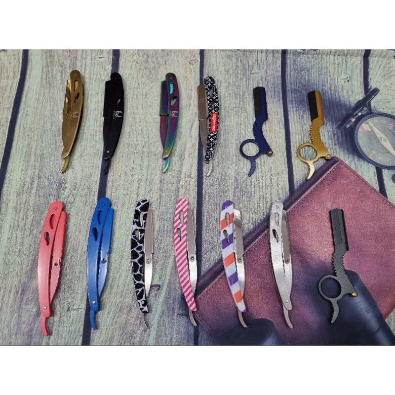 Cán dao cạo bằng thép inox titan cho SALON