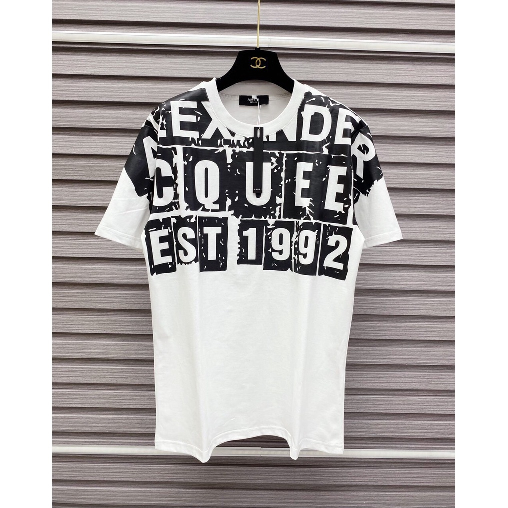 Áo Phông Nam Mcq Hình In Cao Cấp - Áo Phông Đôi Nam Nữ Hottrend 2023