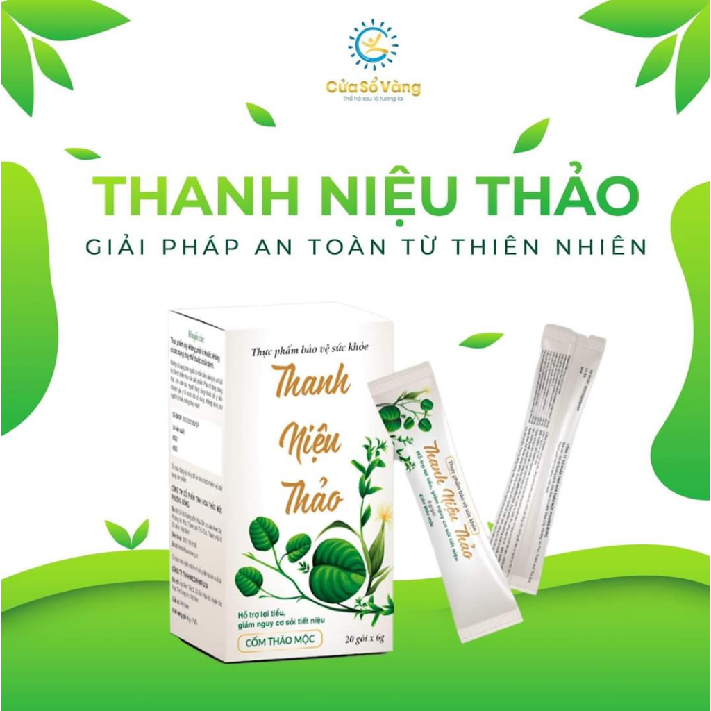 Thanh Niệu Thảo Cửa sổ vàng - Hỗ Trợ Đào Thải Cặn Lắng Đường Tiết Niệu
