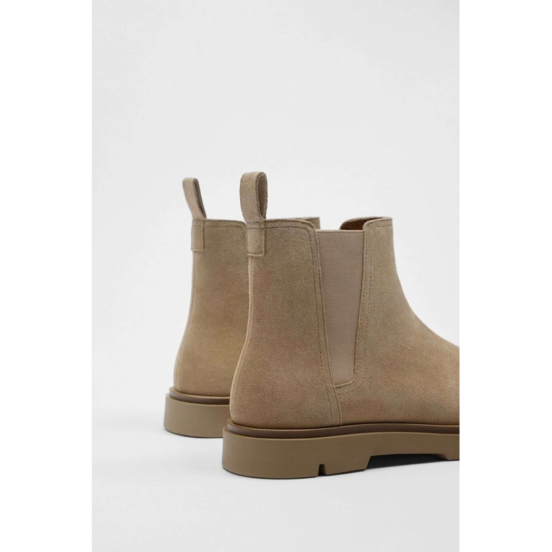 Giày bốt da lộn Zara authentic CHELSEA size 39
