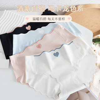 Quần lót nữ đúc su thun lạnh viền sóng gợi cảm họa tiết trái tim chống hằn