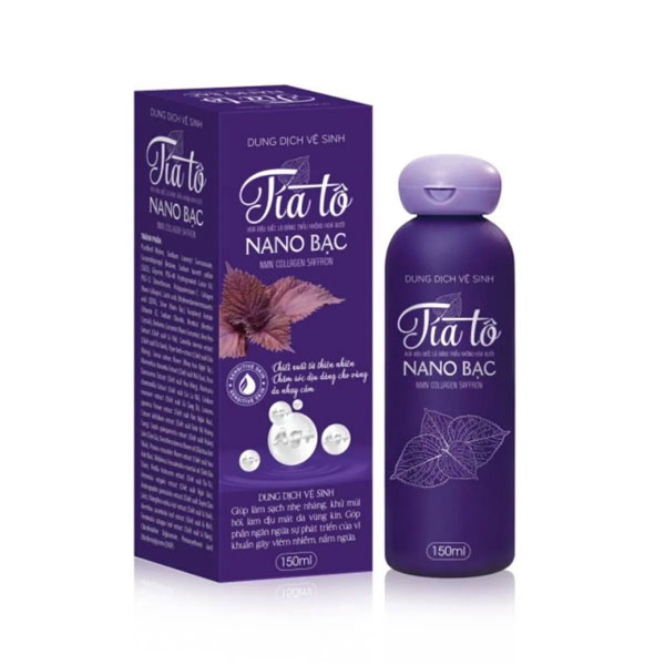 Dung dịch Vệ sinh phụ nữ Tía Tô Nano bạc 150ml