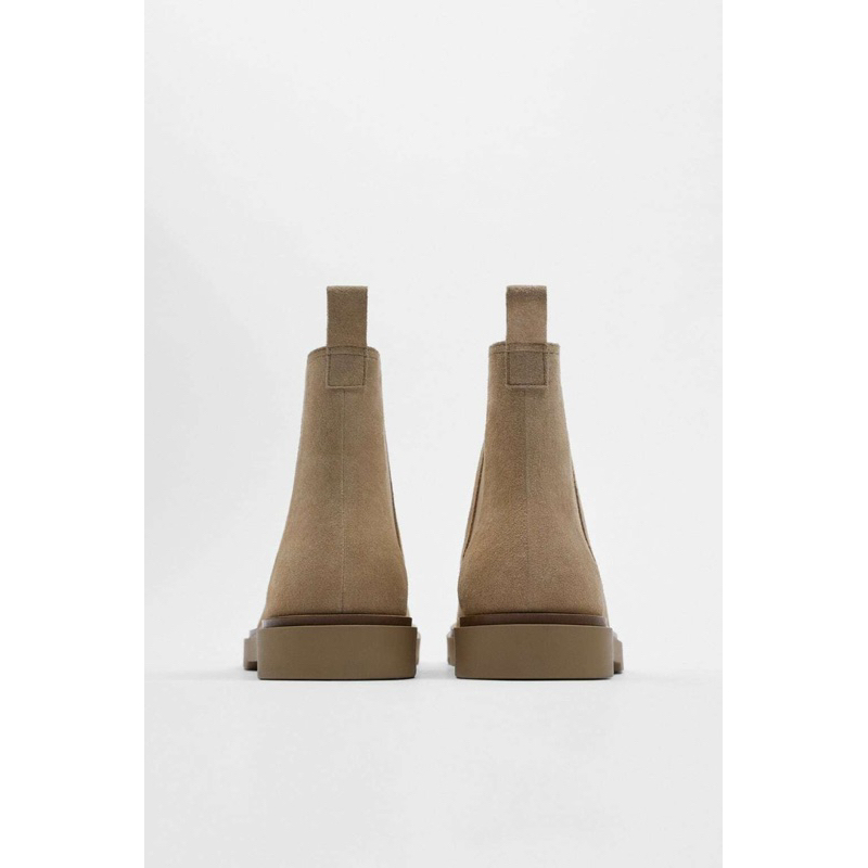 Giày bốt da lộn Zara authentic CHELSEA size 39