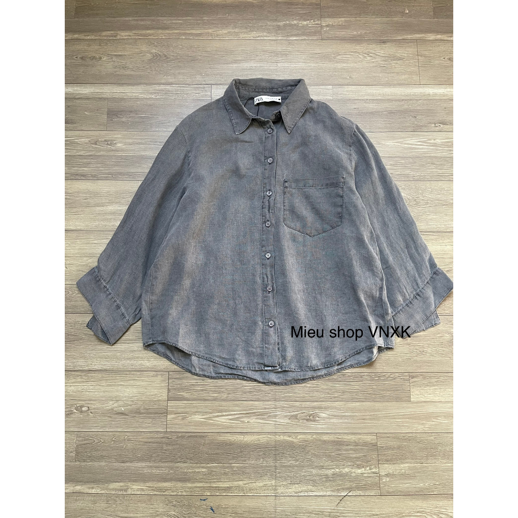 Áo sơmi linen tưng Z* R dư xịn