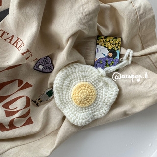 ₊˚⊹♡ charm bag| trứng ốp la len🍳