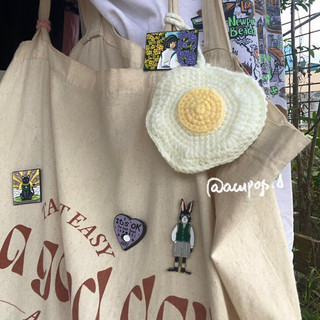 ₊˚⊹♡ charm bag| trứng ốp la len🍳
