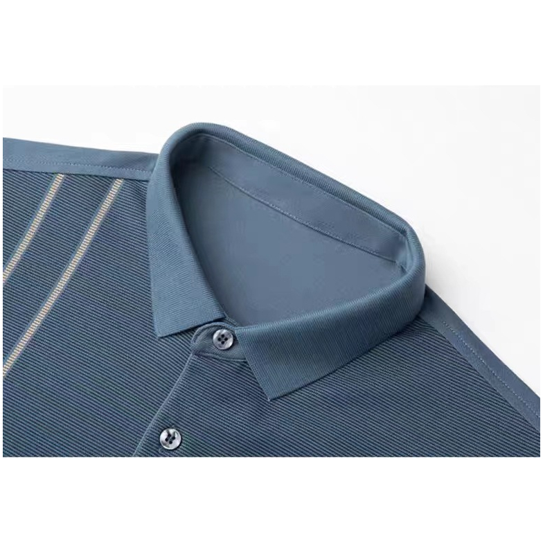 Áo thun kiểu PoLo Nam trung niên vải mát, co giãn không xù