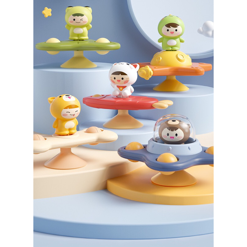 Bộ 3 chong chóng quay dính tường - Con quay Spinner quay siêu tít, chơi siêu vui cho bé