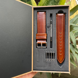 Dây Da Đồng Hồ Đeo Tay 18mm / 20mm / 22mm Thay Thế Fossil, DW, Smartwatch kèm chốt thông minh