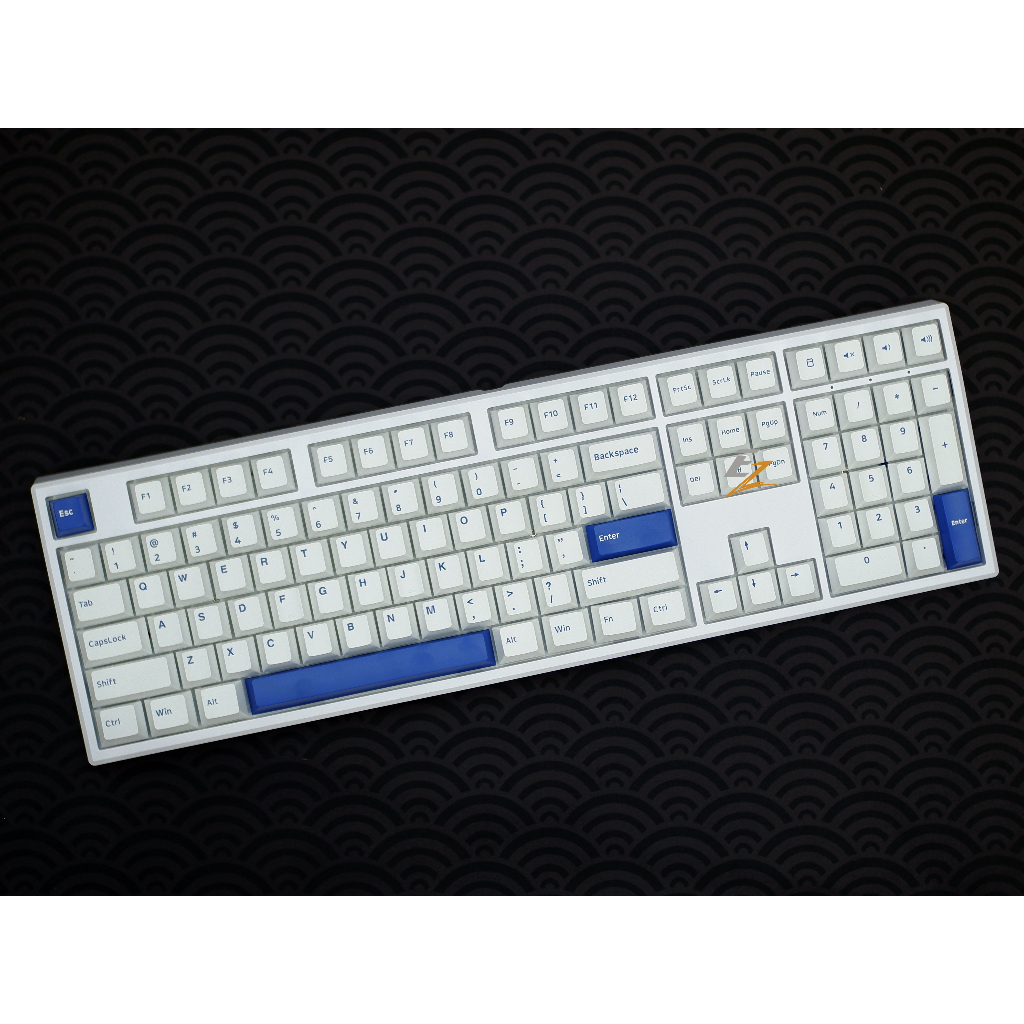 Bàn Phím Cơ Chính Hãng Monsgeek MG108B Màu Trắng Xanh | EZPC