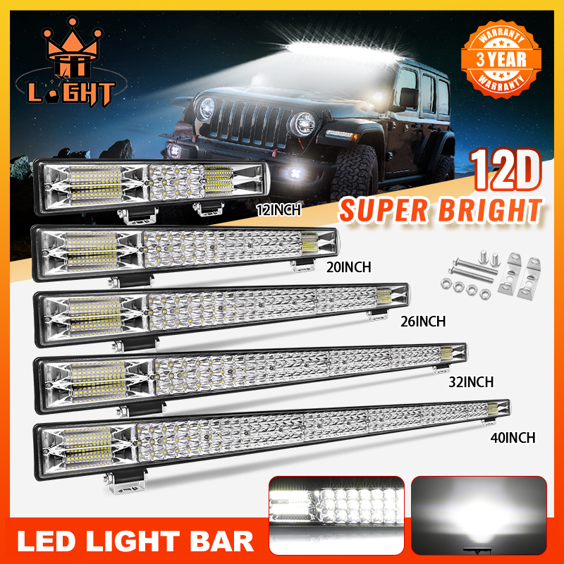 40 inch 12v 24v Offroad Led Bar Điểm Lũ Combo Xà đơn 30cm 50cm 78cm 99cm 110000lm Đèn Led Thanh Đèn Led Làm Đèn Thanh