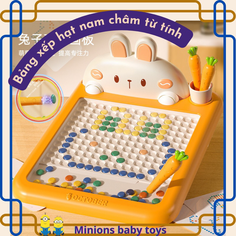 Bảng xếp hạt nam châm từ tính hình thỏ đáng yêu