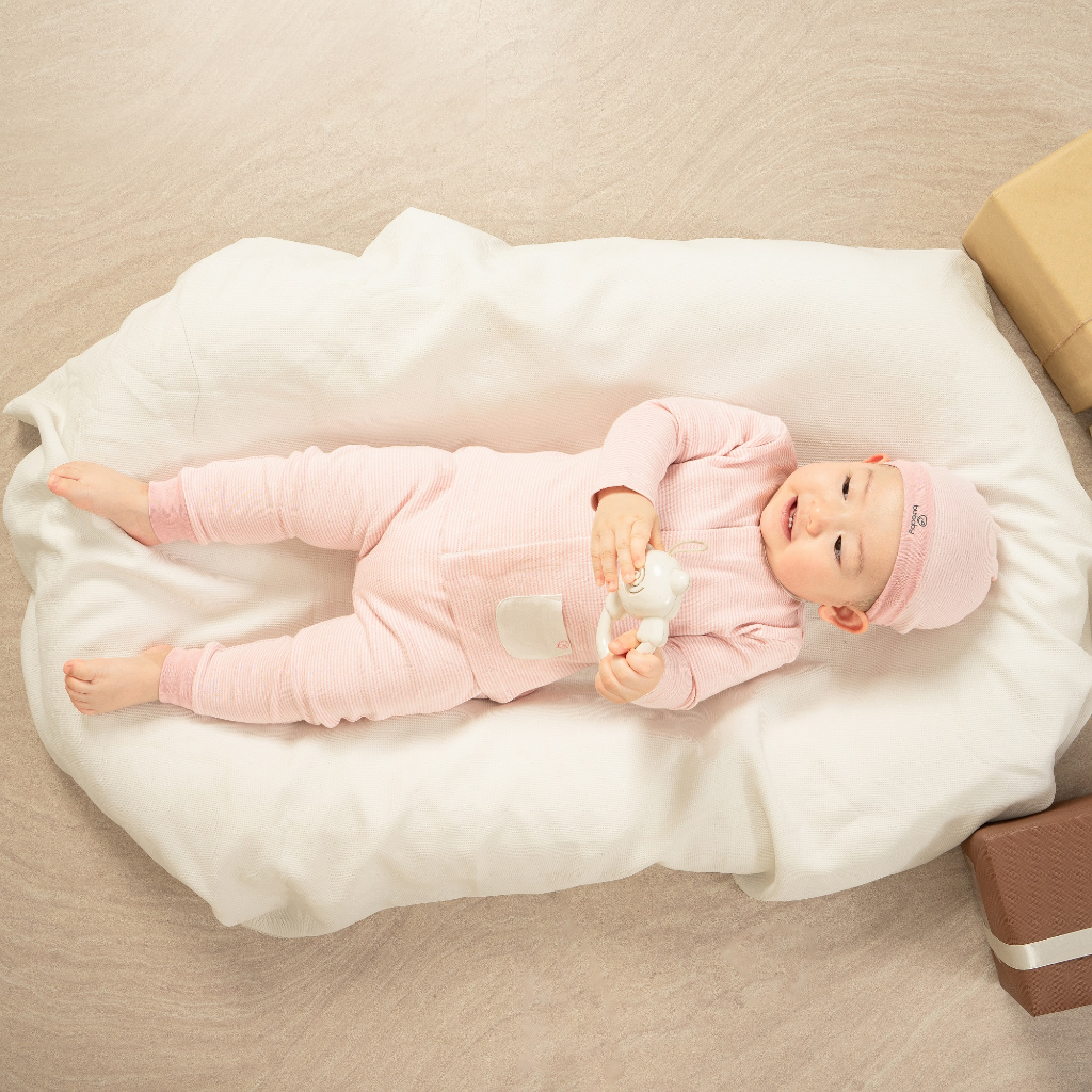 Bộ dài tay cài giữa BU Baby cho bé chất liệu sợi tre cotton - Bamco BBC110203 | Quần áo chính hãng