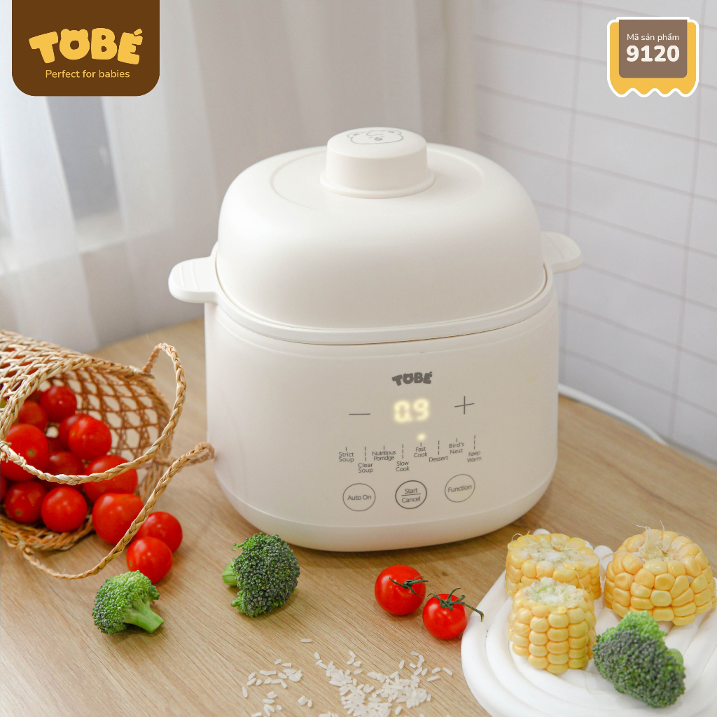 Nồi nấu cháo chậm Komi Tobé dung tích 1 lít cho bé