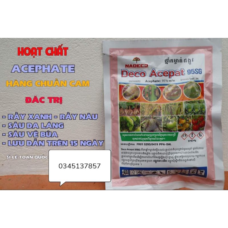 Rầy xanh Deco Acepat 95SG hàng loại 1 chuẩn Cam