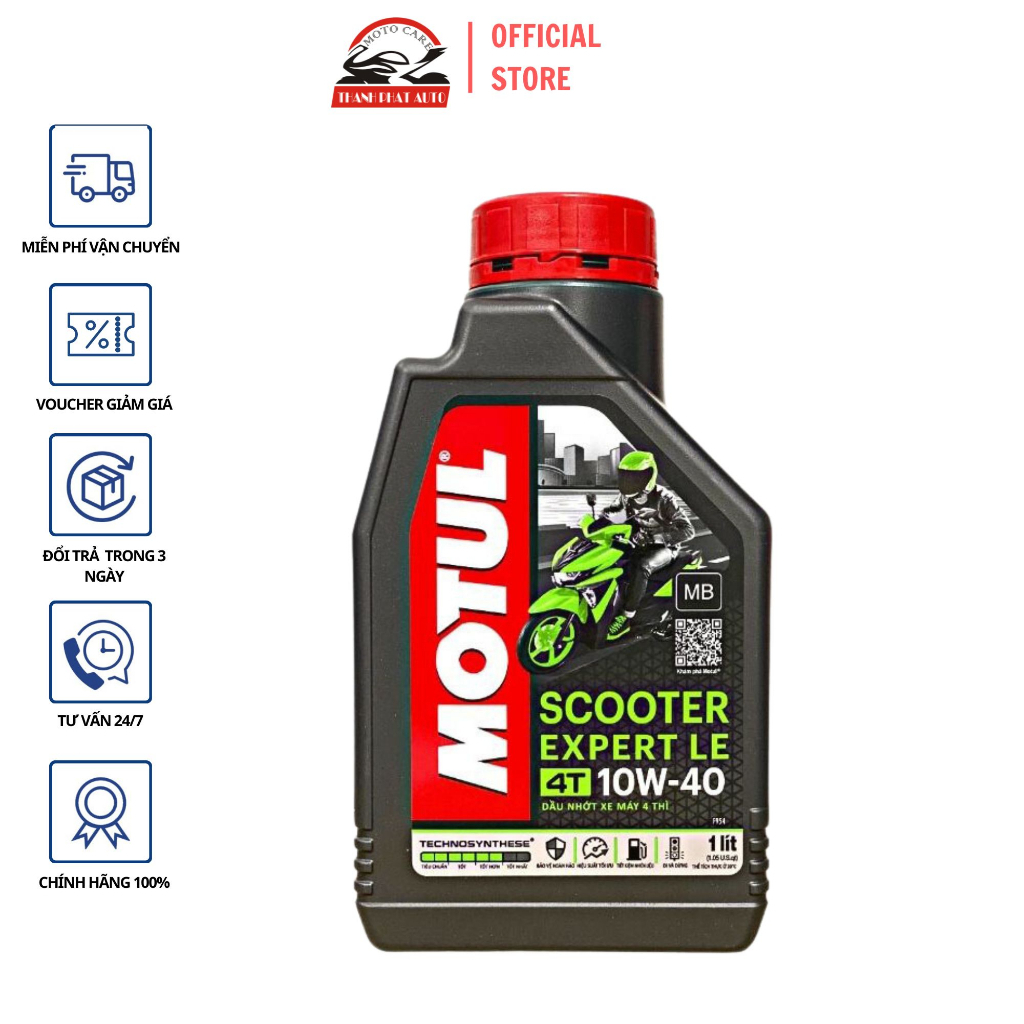 Nhớt cao cấp cho xe tay ga Motul Scooter Expert LE 10W40 1L