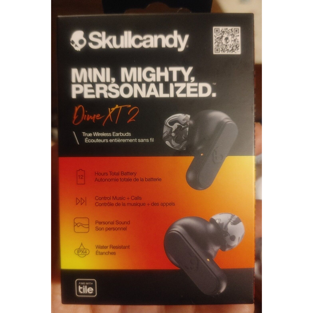 Tai nghe bluetooth không dây siêu nhẹ SkullCandy Dime XT 2, hàng chính hãng