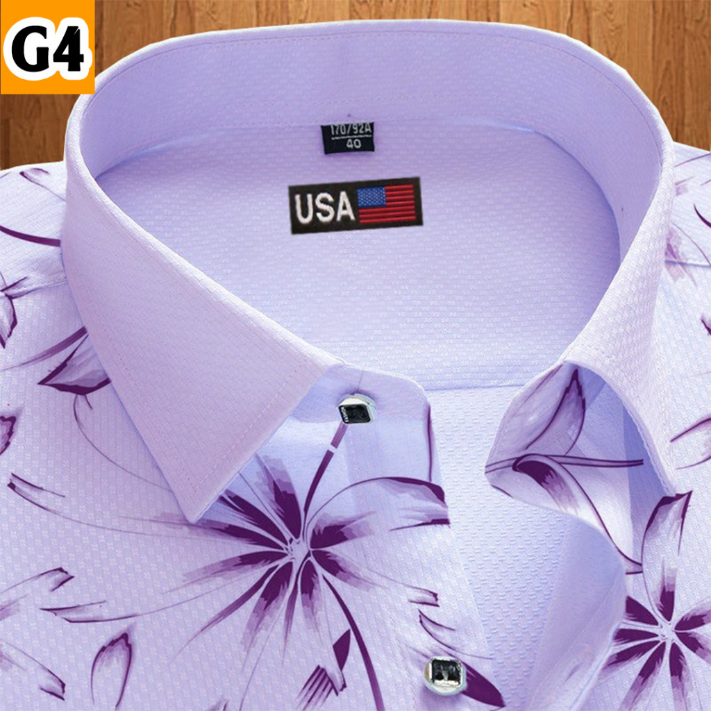 Mẫu 15 , Áo Sơ Mi Tay Ngắn In Hình Phong Cách Au Mỹ , Chất Liệu Vải Mát , Thời Trang Mùa Hè Dành Cho Nam