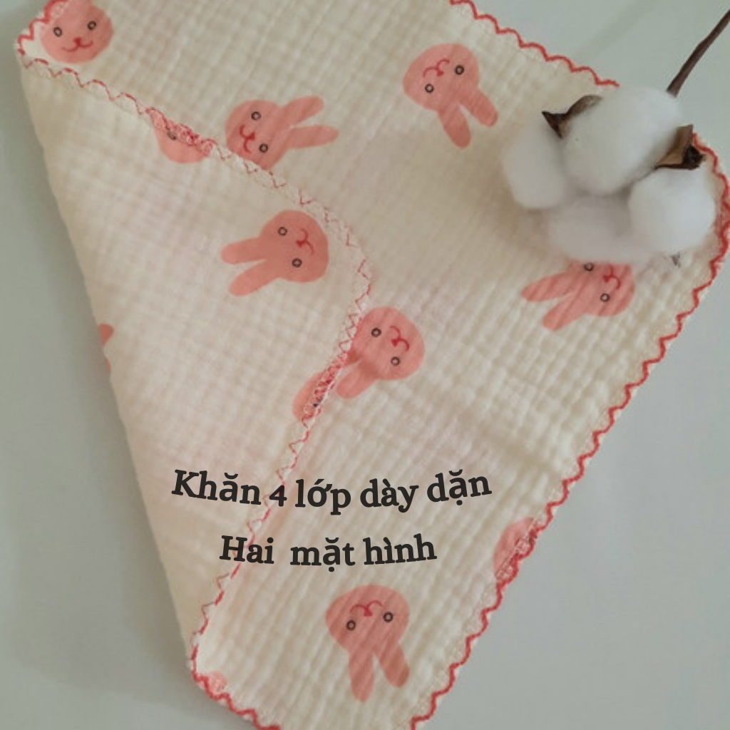 Khăn sữa xô Muslin organic siêu mềm mại, an toàn cho bé