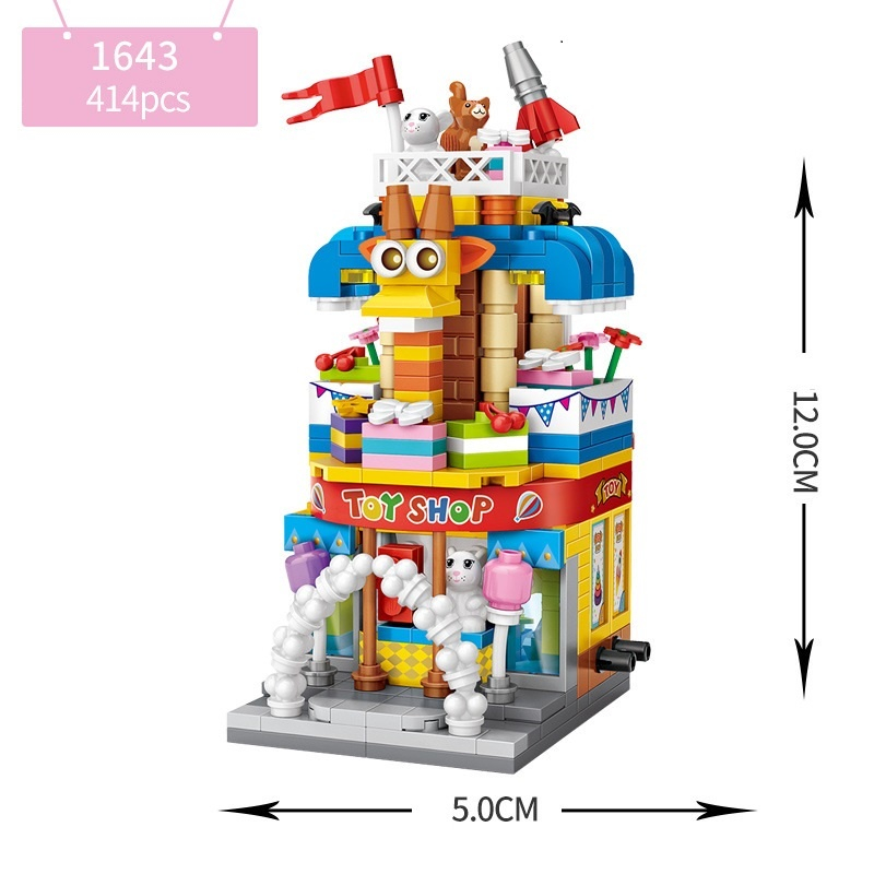BLEGO Bộ Đồ Chơi Lắp Ráp Mô Hình Thành Phố Quà tặng giáo dục cho trẻ em giúp phát triển