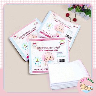 Khăn sữa cho bé sơ sinh Combo 2 gói khăn xô sữa xuất Nhật 2 lớp
