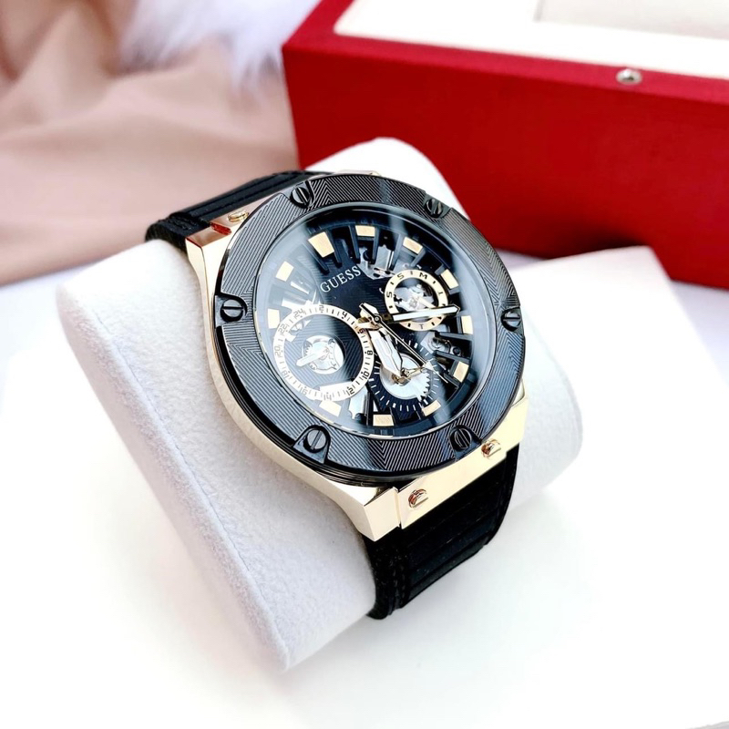 Đồng Hồ Nam Guess Dây Silicone Case 44mm Chống Nước 50m