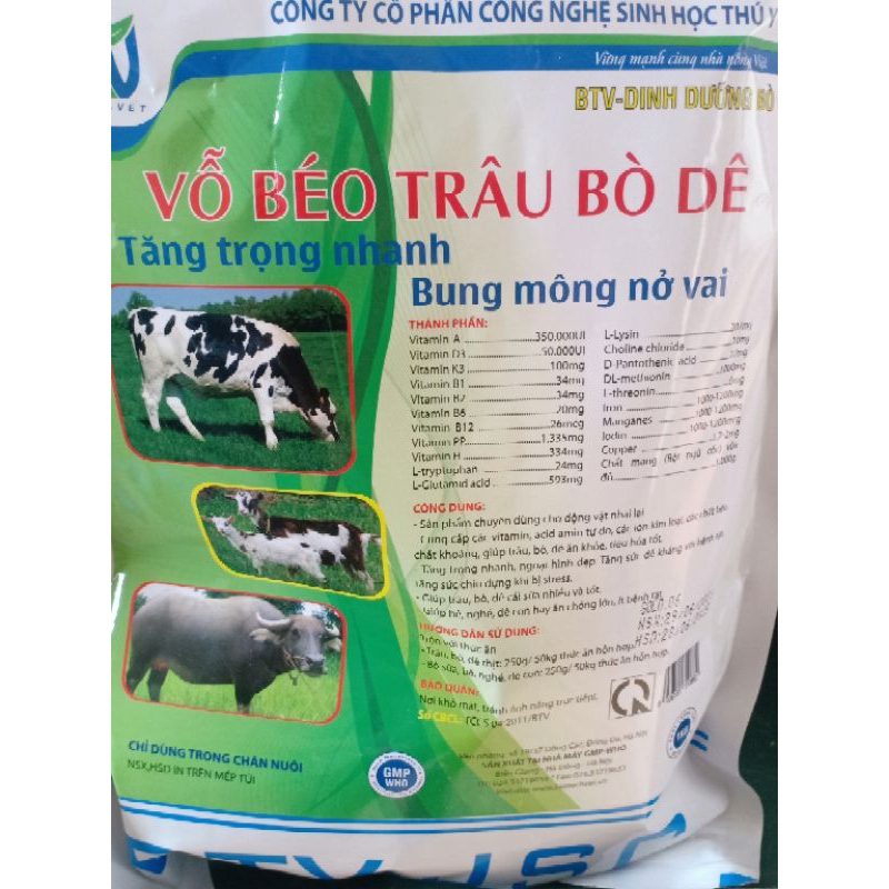 Vỗ béo Trâu ,bò 1 kg