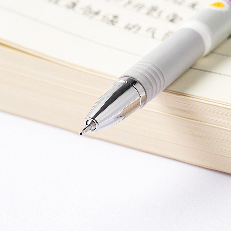 Bút bi gel văn phòng Deli CG16 mực đen/tím ngòi 0.5mm học sinh mực đều nét chữ đẹp