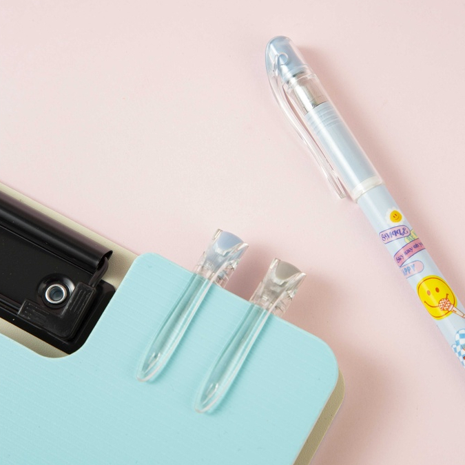 Bút bi gel văn phòng Deli CG16 mực đen/tím ngòi 0.5mm học sinh mực đều nét chữ đẹp