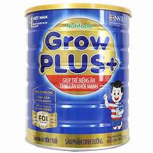 Lon sữa Nutifood Grow plus+ xanh 1500g cho trẻ suy dinh dưỡng thấp còi, giúp trẻ tăng cân,