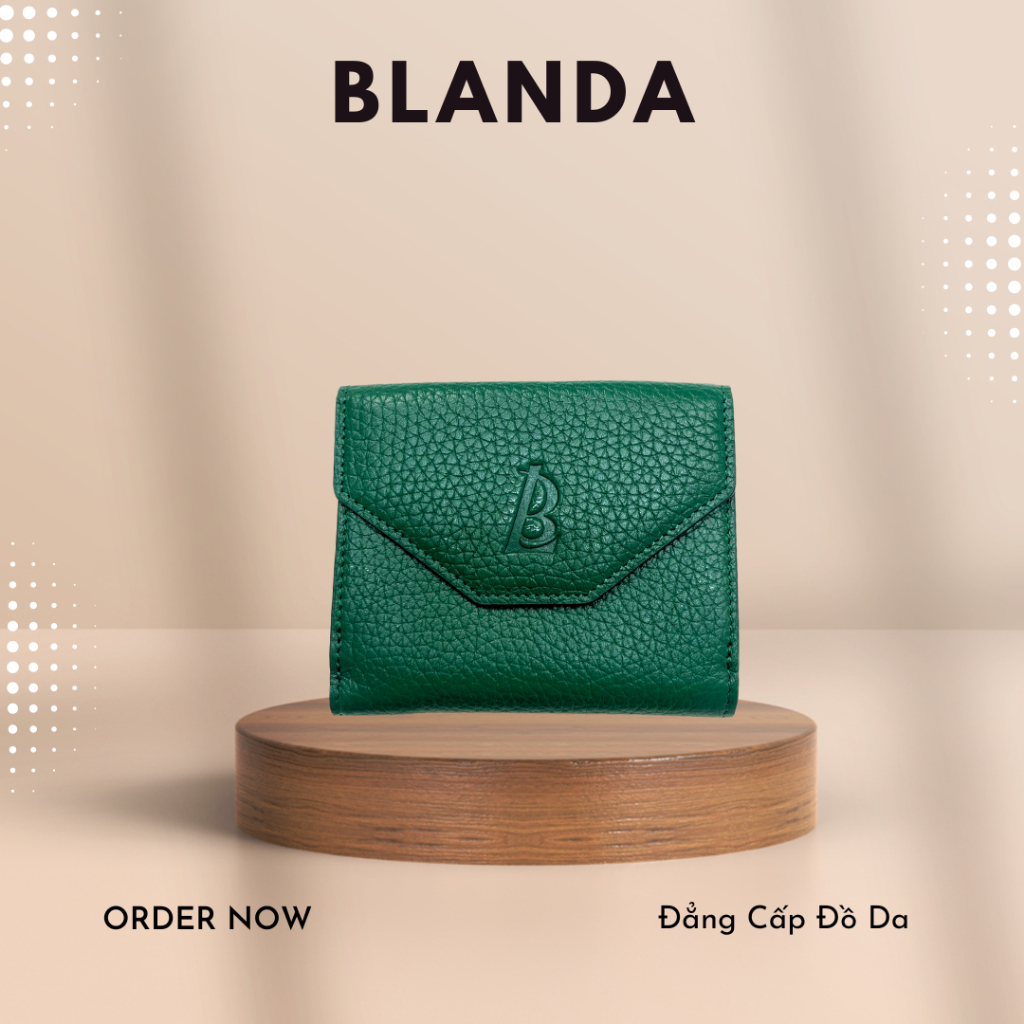Ví da cao cấp Gấp 3 thương hiệu BLANDA 9VNBH39