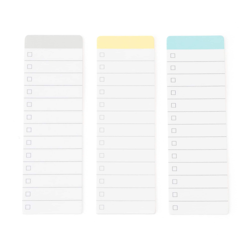 MUJI GIẤY DÁN CHECKLIST 10 TỜ x 3 MÀU