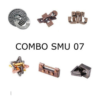 Combo Hack Não 07 - 06 món đồ chơi trí tuệ Khóa Kim Loại Puzzle Puzzle - Thử thách giải đố thông minh